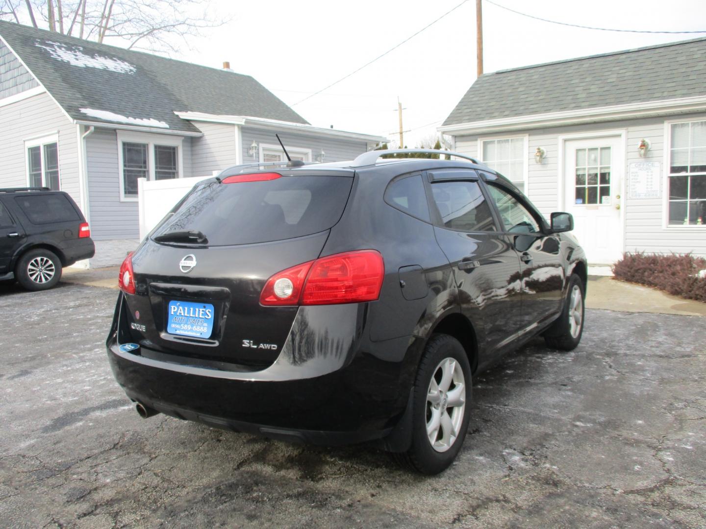 2009 BLACK Nissan Rogue S AWD (JN8AS58V99W) with an 2.5L L4 DOHC 16V engine, CVT transmission, located at 540a Delsea Drive, Sewell, NJ, 08080, (856) 589-6888, 39.752560, -75.111206 - Photo#8